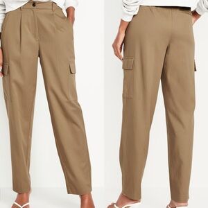 Old Navy Extra High-Rise Taylor Straight Trouser Cargo Pants Adjustable Waist M